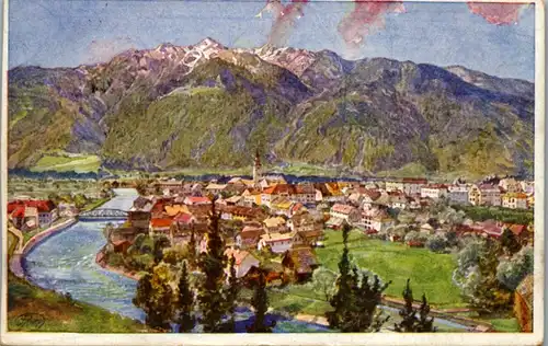11198 - Künstlerkarte - Spittal an der Drau , signiert - gelaufen 1927