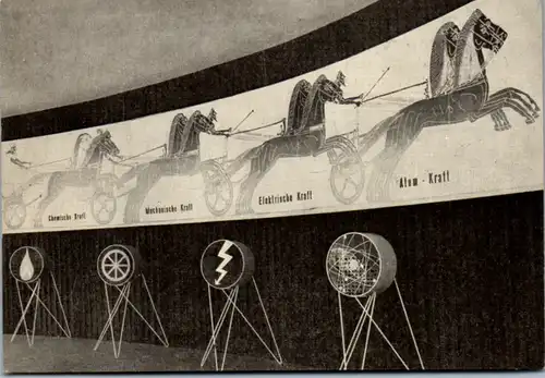 11241 -  - Sonderkarte , Ausstellung Atomkraft , Wien - nicht gelaufen 1955