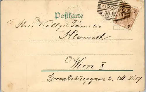 11255 -  - Herzlichen Glückwunsch zum neuen Jahre - gelaufen 1899