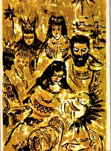 10139 - Österreich - Weihnachtskarte , SOS Kinderdorf , Hl. Drei Könige mit Jesuskind - nicht gelaufen