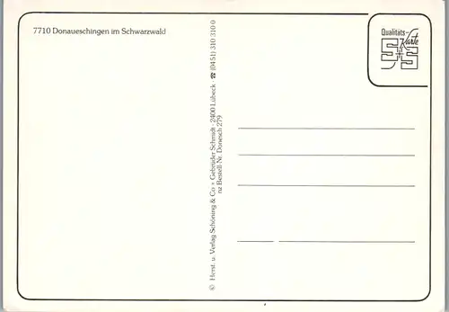 10149 - Deutschland - Donaueschingen im Schwarzwald , Mehrbildkarte - nicht gelaufen