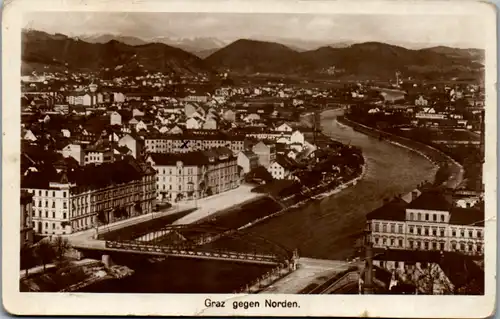10181 - Steiermark - Graz gegen Norden - gelaufen 1925