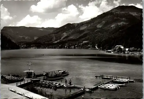 10182 - Steiermark - Erlaufsee bei Mariazell , Boot , Bootssteg - gelaufen 1962