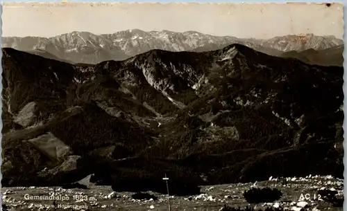 10192 - Steiermark - Mariazell , Gemeindealpe , Blick zum Hochschwab - gelaufen 1970