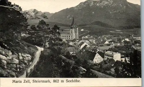 10197 - Steiermark - Maria Zell , Mariazell , Panorama - gelaufen