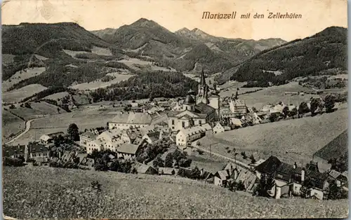 10199 - Steiermark - Mariazell mit den Zellerhüten - gelaufen 1912