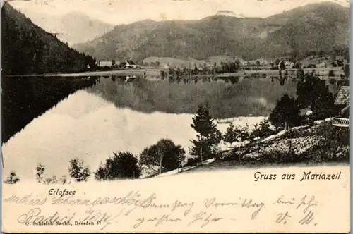10212 - Steiermark - Mariazell , Erlafsee , Erlaufsee - gelaufen