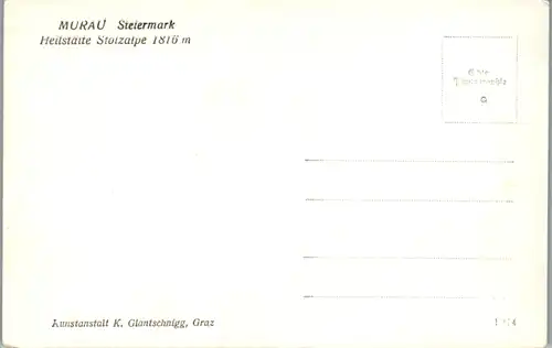 10221 - Steiermark - Murau , Heilstätte Stolzalpe - nicht gelaufen