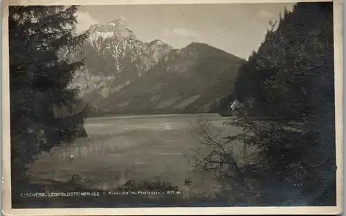 10224 - Steiermark - Eisenerz , Leopoldsteinersee mit Pfaffenstein - gelaufen 1922