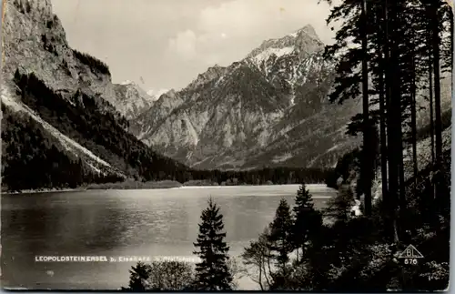 10225 - Steiermark - Eisenerz , Leopoldsteinersee mit Pfaffenstein - gelaufen 1933