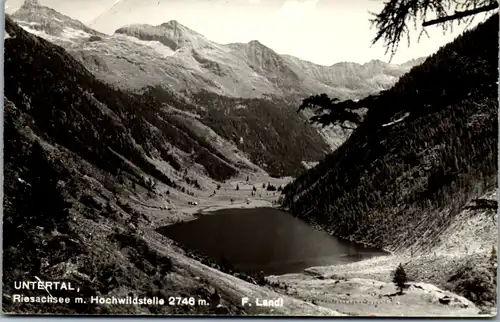 10229 - Steiermark - Schladming , Untertal , Riesachsee mit Hochwildstelle - gelaufen 1961