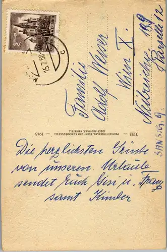 10234 - Steiermark - In der Walster , Hubertussee , See Höhenübersicht - gelaufen 1948