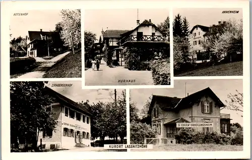 10236 - Steiermark - Lassnitzhöhe , Botenhof , Kurhaus , Annenheim , Zirnbergerhof , Dr. Ehler Erholungsheim , Mehrbildkarte - gelaufen 1954