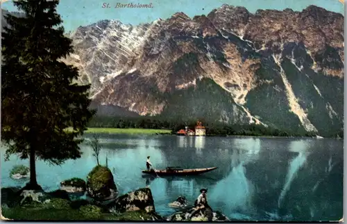 10260 - Deutschland - St. Bartholomä , Königsee - gelaufen 1908