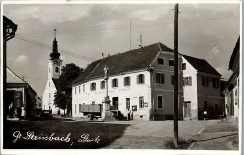 10261 - Steiermark - Gross Steinbach , Gasthof Fleischhauerei Karl Pretterhofer , Auto , Lastwagen - nicht gelaufen