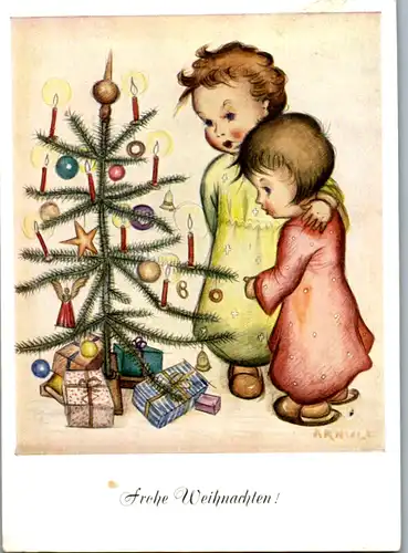 10273 -  - Frohe Weihnachten , signiert Arnulf Erich Stegmann - nicht gelaufen