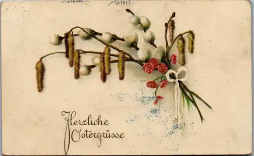 10282 -  - Herzliche Ostergrüße , Feldpost - gelaufen 1944