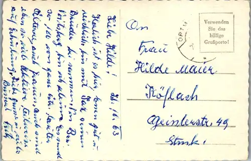 10303 - Niederösterreich - Pernitz , Gutensteinertal , Urlauberheim Feichtenbach , Metall und Bergarbeitergewerkschaft - gelaufen 1963