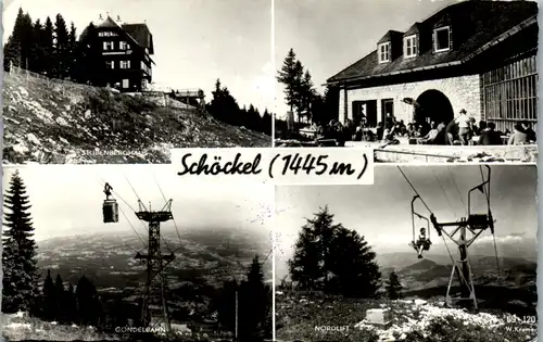 10319 - Steiermark - Schöckl , Stubenberghaus , Nordlift , Bergstation , Mehrbildkarte - gelaufen 1961