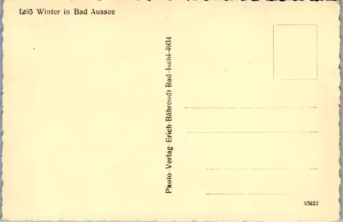 10321 - Steiermark - Bad Aussee , Winterlandschaft , Winter - nicht gelaufen 1934