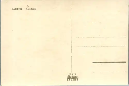 10327 - Kroatien - Zagreb , Kathedrala - nicht gelaufen