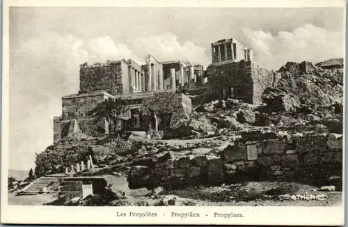10335 - Griechenland - Athen , Propyläen , Propylaea - nicht gelaufen