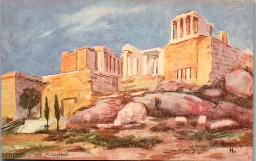10339 - Künstlerkarte - Athen , Les Propylees , Propylaea , Propylaen - nicht gelaufen