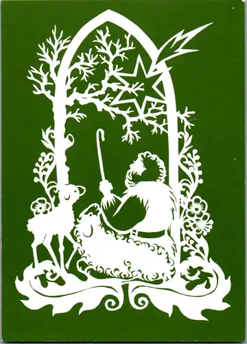 10357 -  - Scherenschnitt , Pro Juventute - nicht gelaufen