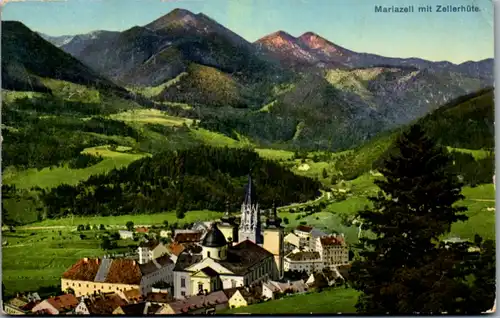 10385 - Steiermark - Mariazell mit Zellerhüte - gelaufen 1914/15