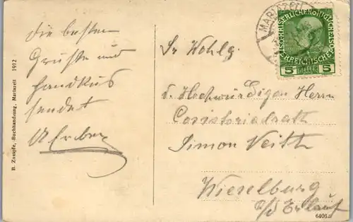 10386 - Steiermark - Mariazell mit Ötscher - gelaufen 1912