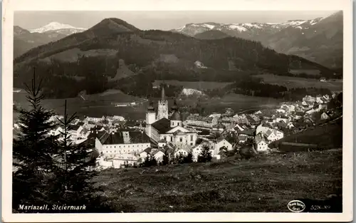 10401 - Steiermark - Mariazell , Panorama - gelaufen 1956