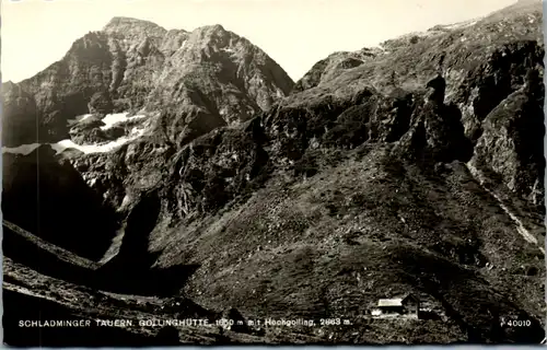 10404 - Steiermark - Schladming , Schladminger Tauern , Gollinghütte mit Hochgolling - nicht gelaufen 1960