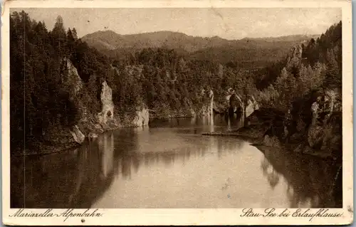 10412 - Steiermark - Mariazell , Stau See bei Erlaufklause , Mariazeller Alpenbahn - gelaufen 1921