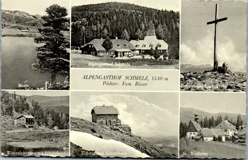 10420 - Steiermark - Zirbitzkogel , Alpengasthof Gasthof Schmelz , Winterleitensee , Schutzhaus , St. Wolfgang , Mehrbildkarte - gelaufen