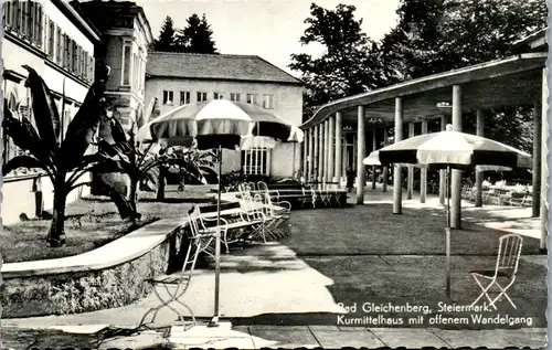 10446 - Steiermark - Bad Gleichenberg , Kurmittelhaus mit offenem Wandelgang - nicht gelaufen 1958/59