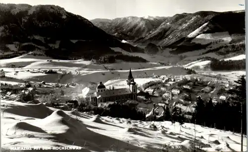 10453 - Steiermark - Mariazell mit dem Hochschwab , Winter - gelaufen