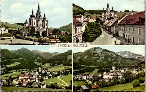 10456 - Steiermark - Mariazell , Gruss aus , Mehrbildkarte - gelaufen