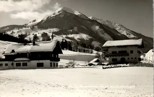 10463 - Salzburg - Saalbach Hinterglemm mit Zwölferkogel , Skiheim Wieshof , Pension Alpenhof - gelaufen 1964