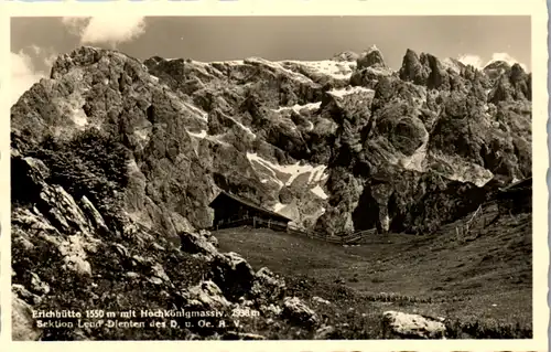 11260 - Salzburg - Hochkönigmassiv , Erichhütte - nicht gelaufen 1949