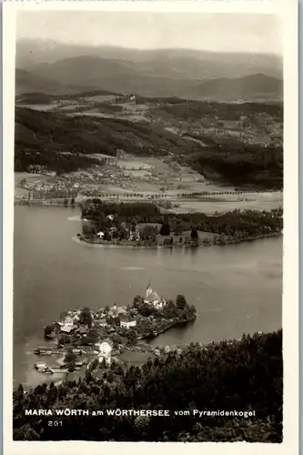 11285 - Kärnten - Maria Wörth am Wörthersee vom Pyramidenkogel - nicht gelaufen 1929