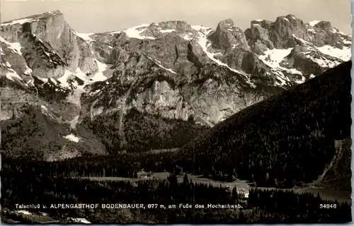 11287 - Steiermark - Talschluß und Alpengasthof Bodenbauer am Fuße des Hochschwab - nicht gelaufen