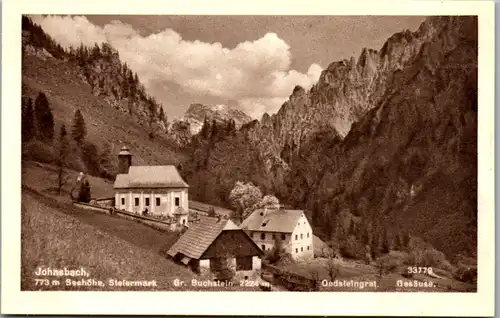 11294 - Steiermark - Johnsbach , Großer Buchstein , Oedsteingrat , Gesäuse , Panoramakarte - nicht gelaufen 1948