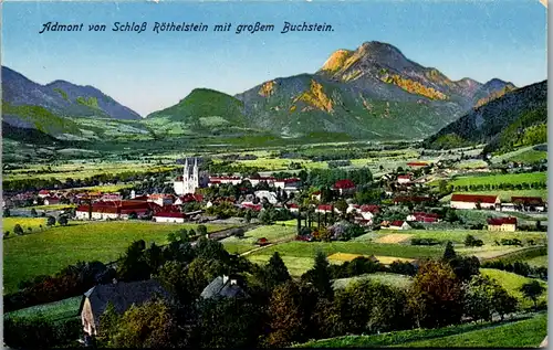 11298 - Steiermark - Admont von Schloß Röthelstein mit großem Buchstein - nicht gelaufen 1924