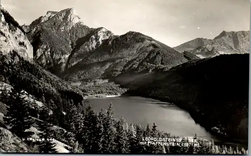 11300 - Steiermark - Leopoldsteiner See mit Pfaffenstein - nicht gelaufen 1953