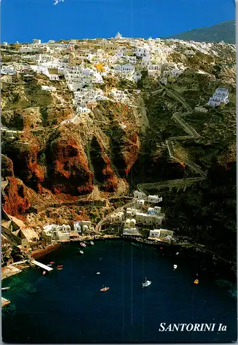 11317 - Griechenland - Santorini Ia , Bucht - nicht gelaufen