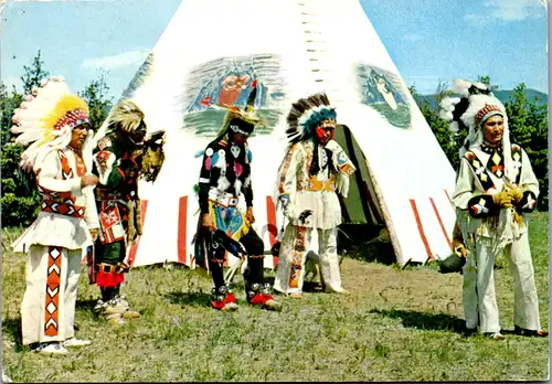 11319 - Kanada - Indianer , Indian - gelaufen 1987