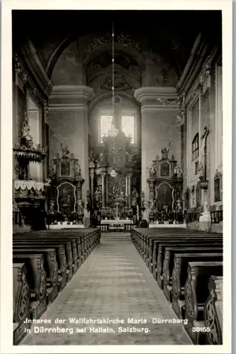 11337 - Salzburg - Dürrnberg bei Hallein , Inneres der Wallfahrtskirche Maria Dürrnberg - nicht gelaufen 1950