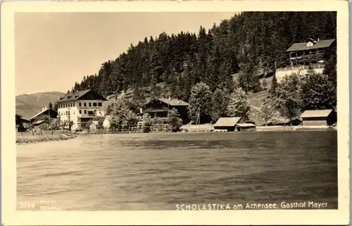 11359 - Tirol - Scholastika am Achensee , Gasthof Mayer - gelaufen 1950