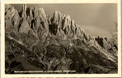 11378 - Salzburg - Hochkönig , Manndlwand Schneeklamm und Törlwiesköpfe - nicht gelaufen 1949