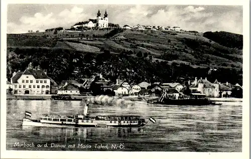 11389 - Niederösterreich - Marbach an der Donau mit Maria Taferl , Dampfer , Schiff - nicht gelaufen